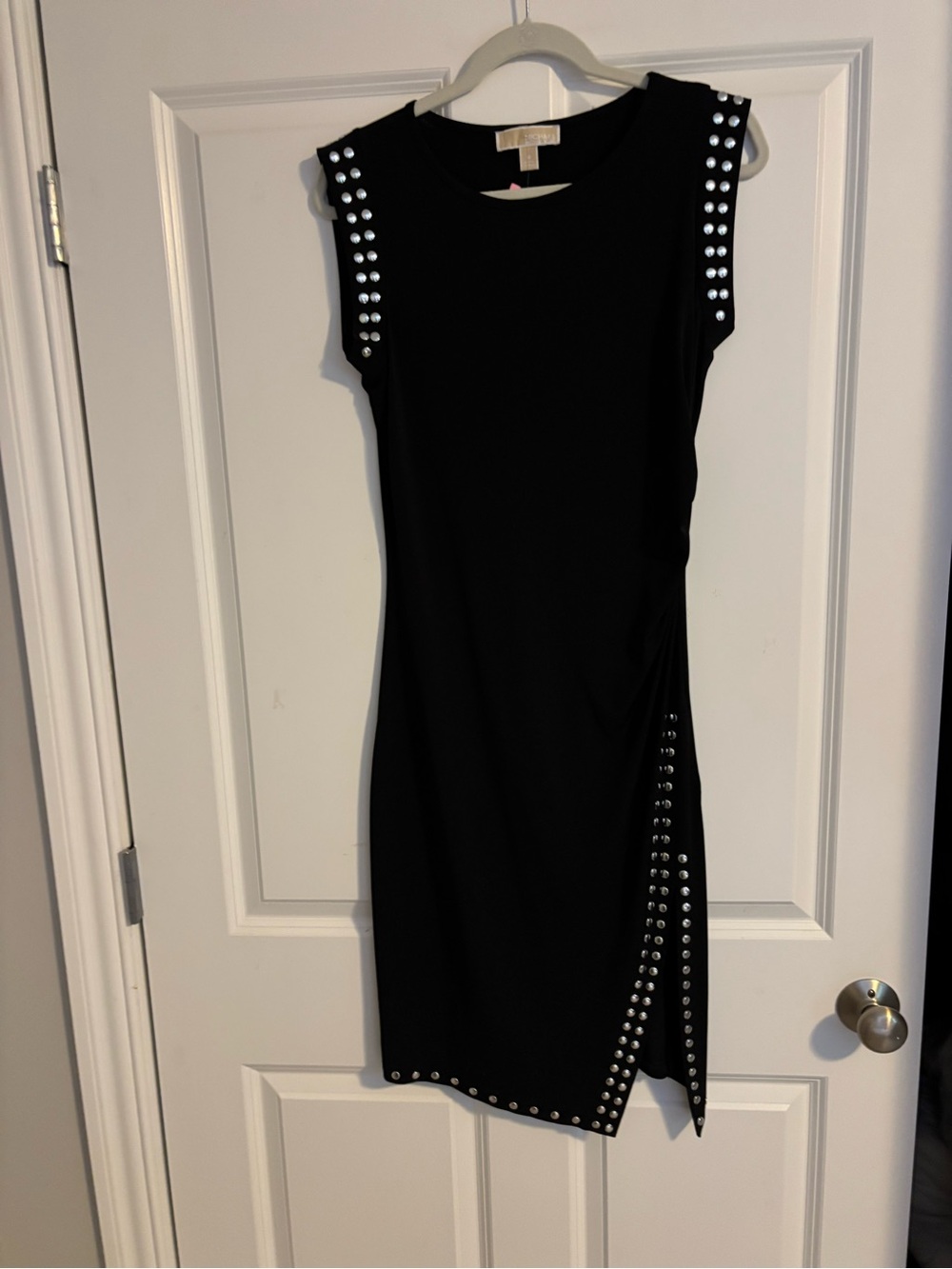 Michael Kors Women's Black Studded Sheath Dress